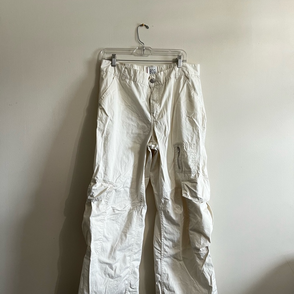Men's White Cargo Pants